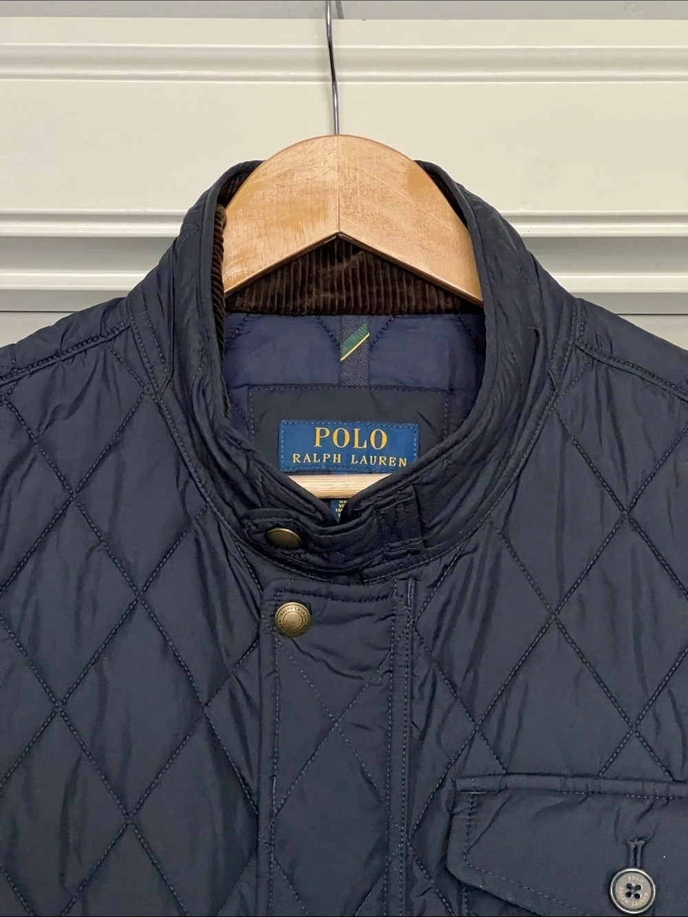 Polo by Ralph Lauren Navy Diamond-Quilted Men's Vest Size XL